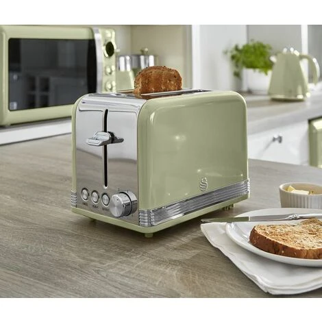 Swan 2 Slice Retro Green Toaster 7 Swan 2 Slice Retro Green Toaster - Image 5