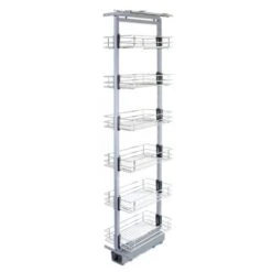 KuKoo Pull Out Kitchen Larders, 46cm D, 190-220cm H, Soft Close