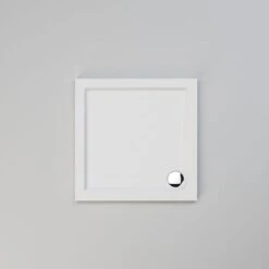 ELEGANT 800 X 800 X 40 Mm Rectangular Low Profile Shower Tray White Stone Shower Base Tray For Shower Enclosure Bathroom With Waste Trap 9 ELEGANT 800 X 800 X 40 Mm Rectangular Low Profile Shower Tray White Stone Shower Base Tray For Shower Enclosure Bathroom With Waste Trap -Home Sale Shop 60600585 3