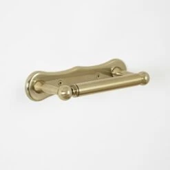 Milano Elizabeth - Traditional Wall Hung Bathroom Toilet Roll Holder - Brushed Gold 8 Milano Elizabeth - Traditional Wall Hung Bathroom Toilet Roll Holder - Brushed Gold -Home Sale Shop 62420267 3