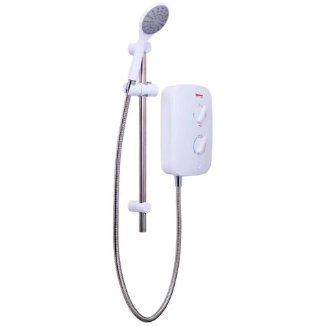 Redring Vital 9.5kw Electric Shower With Push Button White And Chrome 6 Redring Vital 9.5kw Electric Shower With Push Button White And Chrome - Image 4