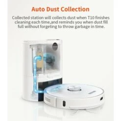 ULTENIC T10 - Robot Vacuum Cleaner With Mop - Self-empty Base - 3000Pa - Laser Navigation - Wi-Fi Connected/App Control -Home Sale Shop 64109832 5