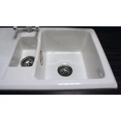 Ceramic 1.5 Bowl Kitchen Sink With Waste By Rak - White - 20 Year Guarantee -Home Sale Shop 64565058 4