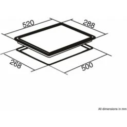 SIA INDH30BL 30cm Black Domino 2 Zone Touch Control Electric Induction Hob -Home Sale Shop 65334602 4