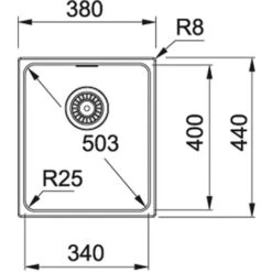 Single Bowl Undermount Kitchen Sink Matte Black - Franke KBG 110-34 MB 6 Single Bowl Undermount Kitchen Sink Matte Black - Franke KBG 110-34 MB -Home Sale Shop 65334855 2