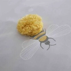 Catherine Lansfield Sweet As Can Bee Duvet Cover Set Ochre & Grey Single Bedding Set -Home Sale Shop 68258483 5