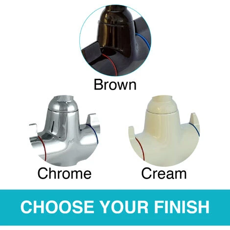 ENKI, Alpha, KT122, Cream, Brass Construction Dual Flow Kitchen Sink Mixer Tap For Basin, With Twin Levers & Swivel Spout Perfect For Low Pressure And Double Bowl Sinks, Drip Free Ceramic Valve 4 ENKI, Alpha, KT122, Cream, Brass Construction Dual Flow Kitchen Sink Mixer Tap For Basin, With Twin Levers & Swivel Spout Perfect For Low Pressure And Double Bowl Sinks, Drip Free Ceramic Valve - Image 2