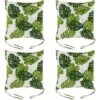Floor Chair Cushions For Sofa And Dining Chair Set Of 4 Green/Green Turtle Leaf Linen Chair Cushions For Garden Kitchen Office 38 X 38cm (E) 1 Floor Chair Cushions For Sofa And Dining Chair Set Of 4 Green/Green Turtle Leaf Linen Chair Cushions For Garden Kitchen Office 38 X 38cm (E) -Home Sale Shop 70135491 1