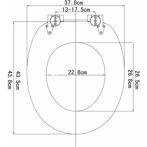 WOLTU Wooden Toilet Seats Soft Close WC Seat Hinge Ideal For Standard Toilet Grey Linen 6 WOLTU Wooden Toilet Seats Soft Close WC Seat Hinge Ideal For Standard Toilet Grey Linen - Image 4