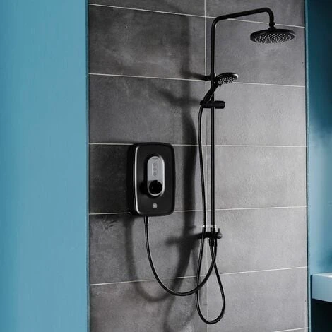 Triton Danzi DuElec Electric Shower Black 9.5kW Modern Rainfall Head Handset 3 Triton Danzi DuElec Electric Shower Black 9.5kW Modern Rainfall Head Handset