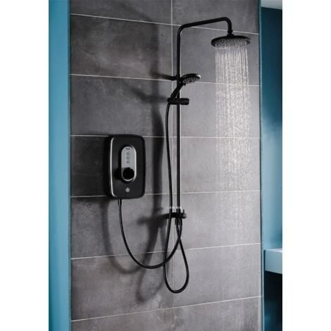 Triton Danzi DuElec Electric Shower Black 9.5kW Modern Rainfall Head Handset 5 Triton Danzi DuElec Electric Shower Black 9.5kW Modern Rainfall Head Handset - Image 3