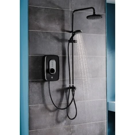 Triton Danzi DuElec Electric Shower Black 9.5kW Modern Rainfall Head Handset 6 Triton Danzi DuElec Electric Shower Black 9.5kW Modern Rainfall Head Handset - Image 4