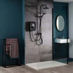 Triton Danzi DuElec Electric Shower Black 9.5kW Modern Rainfall Head Handset 11 Triton Danzi DuElec Electric Shower Black 9.5kW Modern Rainfall Head Handset -Home Sale Shop 72164726 5