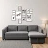 Livingandhome Dark Grey Corner Sofa Bed 3 Seater Sofa With Storage 1 Livingandhome Dark Grey Corner Sofa Bed 3 Seater Sofa With Storage -Home Sale Shop 72243995 1