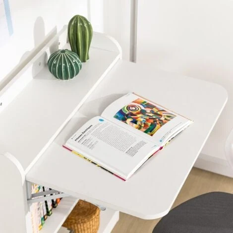 SoBuy Foldable Desk Computer Desk Workstation,FWT92-W 6 SoBuy Foldable Desk Computer Desk Workstation,FWT92-W - Image 4