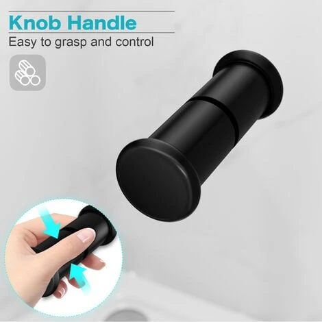 ELEGANT 700mm Black Frame Bifold Shower Door Enclosure Folding Bathroom Glass Wet Room 5 ELEGANT 700mm Black Frame Bifold Shower Door Enclosure Folding Bathroom Glass Wet Room - Image 3