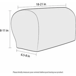 Pack Jacquard Stretch Sofa Armchair Armrest Covers Anti-Slip Furniture Protector Armrest Covers For Recliner Sofa With Free Fixing Tools -Home Sale Shop 77562264 3