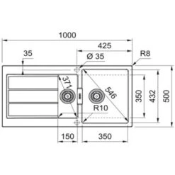 Franke Sirius S2D651CB 1.5 Bowl Tectonite Reversible Carbon Black Kitchen Sink 10 Franke Sirius S2D651CB 1.5 Bowl Tectonite Reversible Carbon Black Kitchen Sink -Home Sale Shop 81167184 4