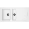 Liquida AR15WH 1.5 Bowl Composite Inset Reversible White Kitchen Sink -Home Sale Shop 81167253 1
