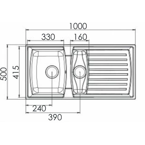 Liquida AR15WH 1.5 Bowl Composite Inset Reversible White Kitchen Sink 6 Liquida AR15WH 1.5 Bowl Composite Inset Reversible White Kitchen Sink - Image 4