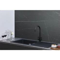 Franke Sirius S2D611CB 1.0 Bowl Tectonite Carbon Black Reversible Kitchen Sink 8 Franke Sirius S2D611CB 1.0 Bowl Tectonite Carbon Black Reversible Kitchen Sink -Home Sale Shop 81167264 2