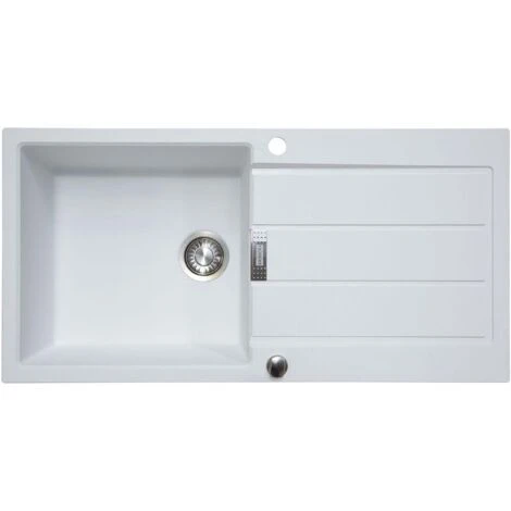 Franke Sirius S2D611PW 1.0 Bowl Tectonite Reversible Polar White Kitchen Sink 3 Franke Sirius S2D611PW 1.0 Bowl Tectonite Reversible Polar White Kitchen Sink