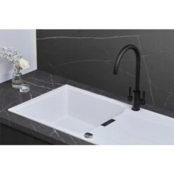 Franke Sirius S2D611PW 1.0 Bowl Tectonite Reversible Polar White Kitchen Sink 9 Franke Sirius S2D611PW 1.0 Bowl Tectonite Reversible Polar White Kitchen Sink -Home Sale Shop 81167335 3