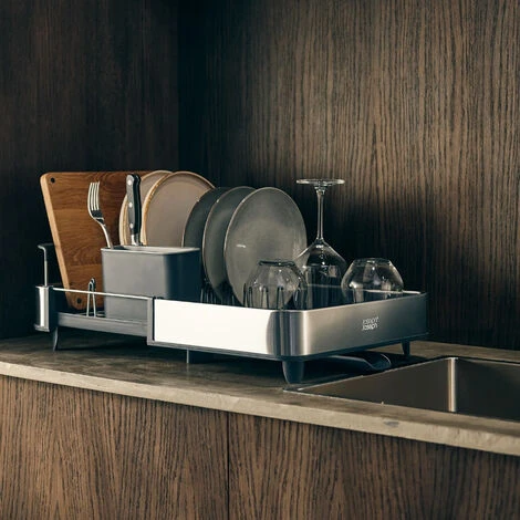 Joseph Joseph Extend Expandable Drainer With Draining Spout + Stainless Steel Liquid Soap Dispenser (85189) 7 Joseph Joseph Extend Expandable Drainer With Draining Spout + Stainless Steel Liquid Soap Dispenser (85189) - Image 5