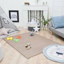 18 Pieces Baby Play Mat - 30x30 Puzzle Mats Soft Playmat Interlocking Foam Tiles -Home Sale Shop 86640928 3