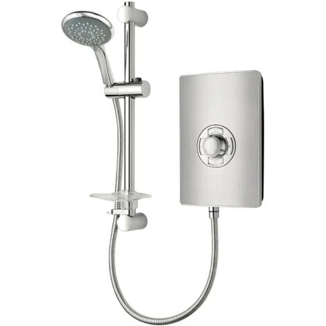 Triton Aspirante Electric Shower 8.5kW Head & Riser Brushed Steel 4 Triton Aspirante Electric Shower 8.5kW Head & Riser Brushed Steel - Image 2