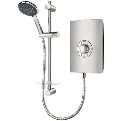 Triton Aspirante Electric Shower - Brushed Steel 9.5kW 4 Triton Aspirante Electric Shower - Brushed Steel 9.5kW - Image 2