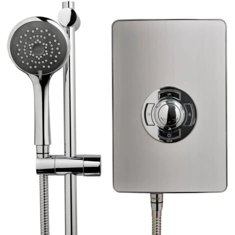 Triton Aspirante Electric Shower - Brushed Steel 9.5kW 5 Triton Aspirante Electric Shower - Brushed Steel 9.5kW - Image 3