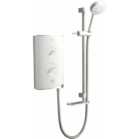 Mira Sport Thermostatic Electric Shower 9.0kW White & Chrome 3 Mira Sport Thermostatic Electric Shower 9.0kW White & Chrome