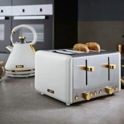 Tower Cavaletto Pyramid Kettle And 4 Slice Toaster Set Optic White 9 Tower Cavaletto Pyramid Kettle And 4 Slice Toaster Set Optic White -Home Sale Shop 87568718 4