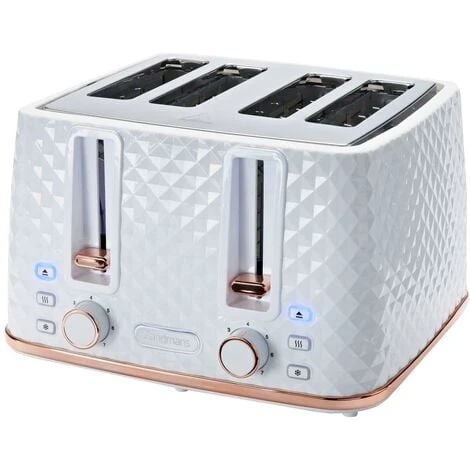 Toaster White And Rose Gold Diamond 3 Toaster White And Rose Gold Diamond