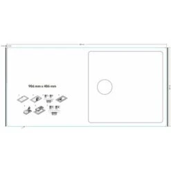 Reginox Harlem10 Kitchen Sink Single Bowl White Granite Inset Reversible Waste -Home Sale Shop 8940480 4