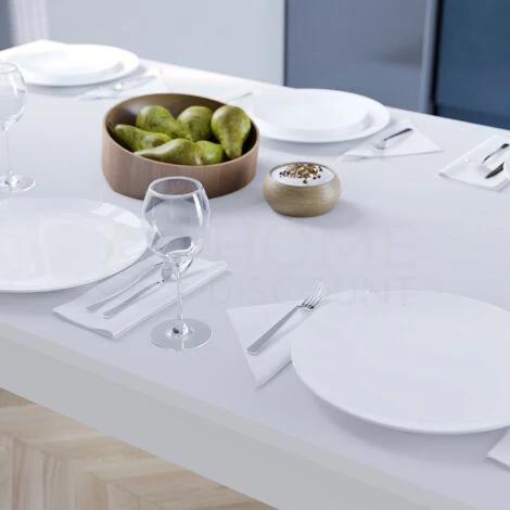 Medina 6 Seater Dining Table MDF Wood, 150 X 90 Cm, White 5 Medina 6 Seater Dining Table MDF Wood, 150 X 90 Cm, White - Image 3