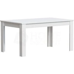 Medina 6 Seater Dining Table MDF Wood, 150 X 90 Cm, White 11 Medina 6 Seater Dining Table MDF Wood, 150 X 90 Cm, White -Home Sale Shop 91415858 5