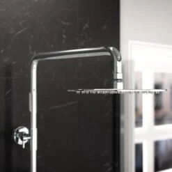 Modern Round Exposed Thermostatic Mixer Shower Set With Shower Head And Handheld 11 Modern Round Exposed Thermostatic Mixer Shower Set With Shower Head And Handheld -Home Sale Shop 92061683 5