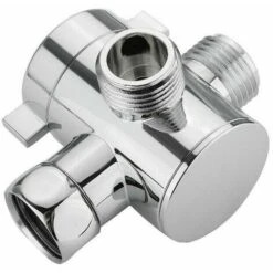 Bath Shower Head Arm Mounted Diverter Valve With 1/2 Inch 3 Way T-Adapter 10 Bath Shower Head Arm Mounted Diverter Valve With 1/2 Inch 3 Way T-Adapter -Home Sale Shop 93408083 4