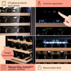 Klarstein Barossa 50 Uno Wine Refrigerator 1 Zone 120 Litres / 50 Bottles Touch Display -Home Sale Shop 96685167 5