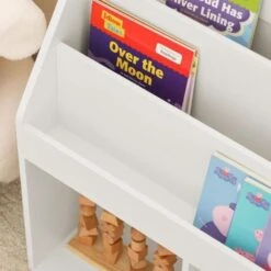 SoBuy Children's Storage Book Shelf Storage Display Rack Holder,KMB01-W -Home Sale Shop 9761726 5