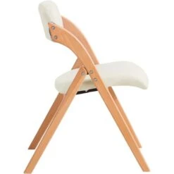 SoBuy Folding Chair Wooden Padded Folding Kitchen Dining Chair Office Chair Desk Chair,FST92-W -Home Sale Shop 98032292 4