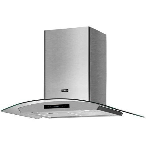 60cm Curved Glass Cooker Hood Extractor Fan Stainless Steel Stoves 600 GH STA 3 60cm Curved Glass Cooker Hood Extractor Fan Stainless Steel Stoves 600 GH STA